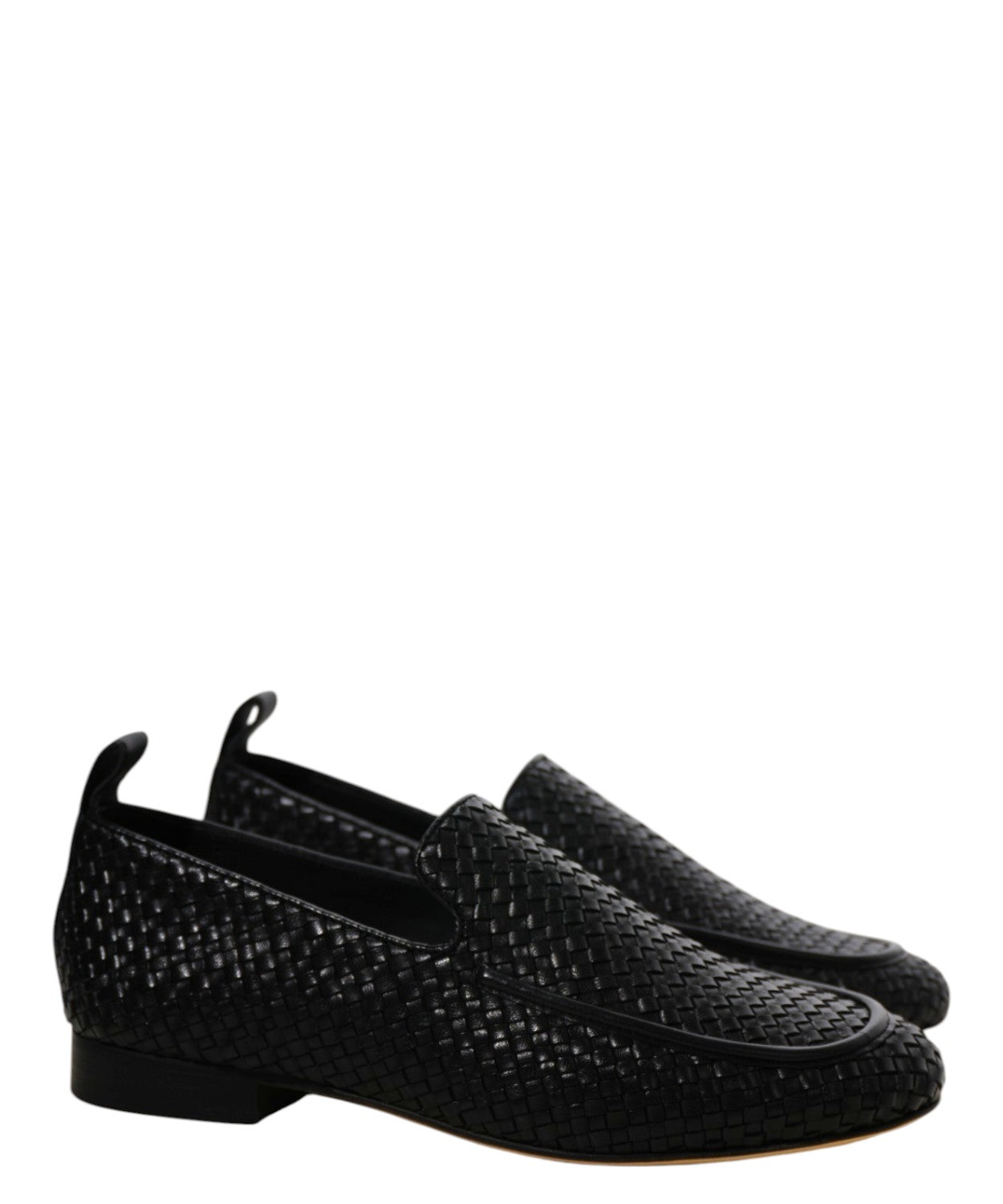 Mocassins en cuir tressé pour femme JVAM