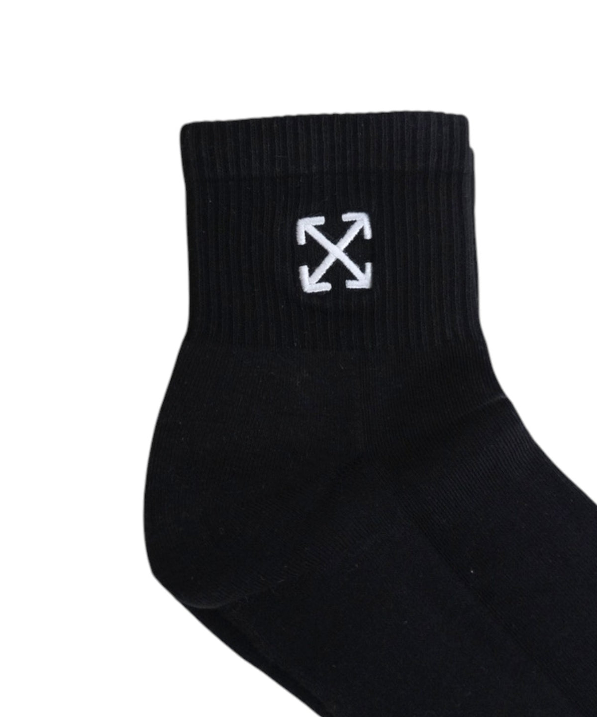 Chaussettes courtes Off White en coton avec logo brodé