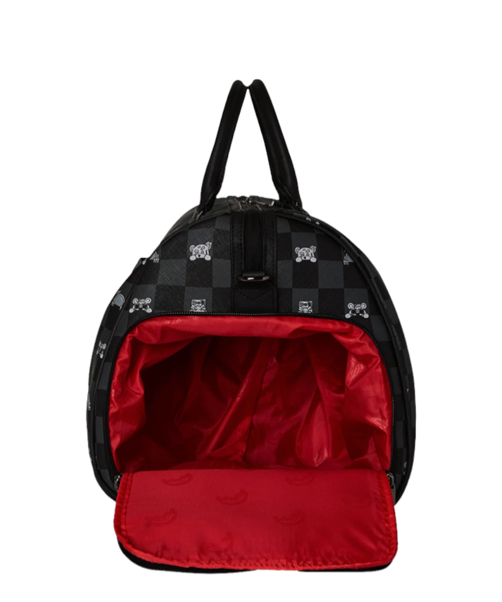 Sac de sport Sprayground Gris Peeking Character Check
