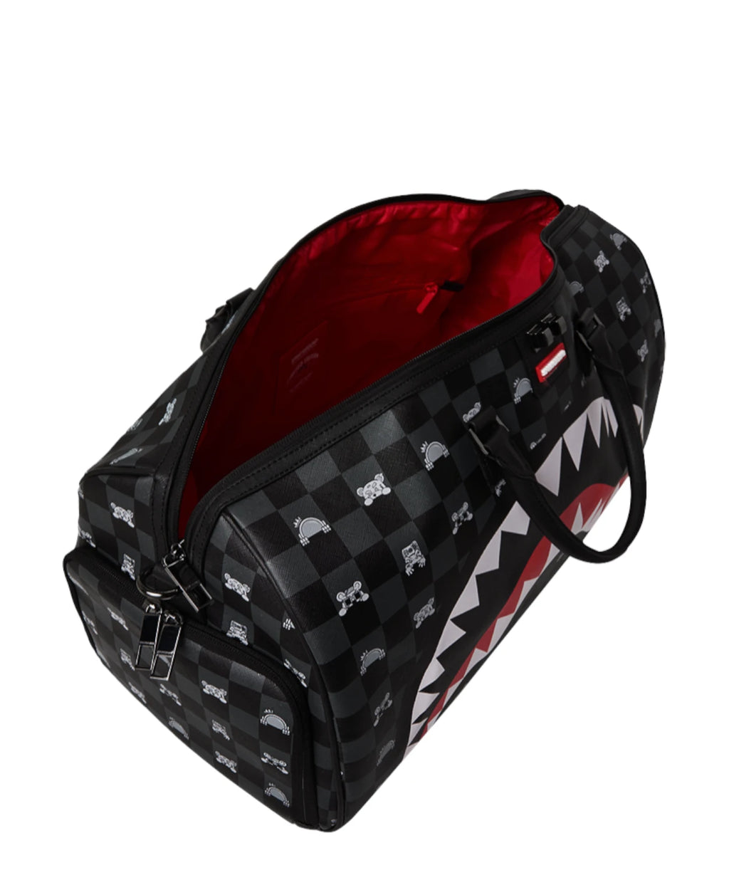 Sac de sport Sprayground Gris Peeking Character Check