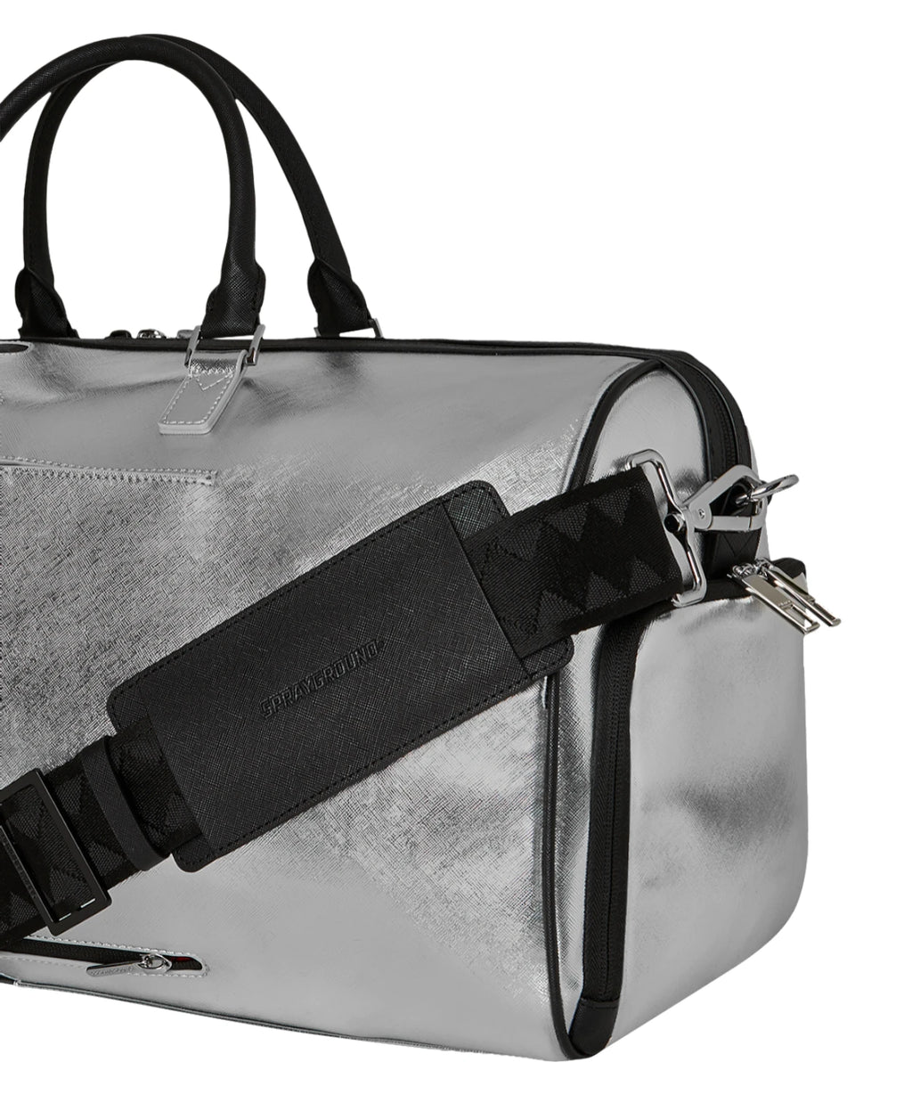 Sac de voyage Sprayground Silver Side Drip Black Check Large