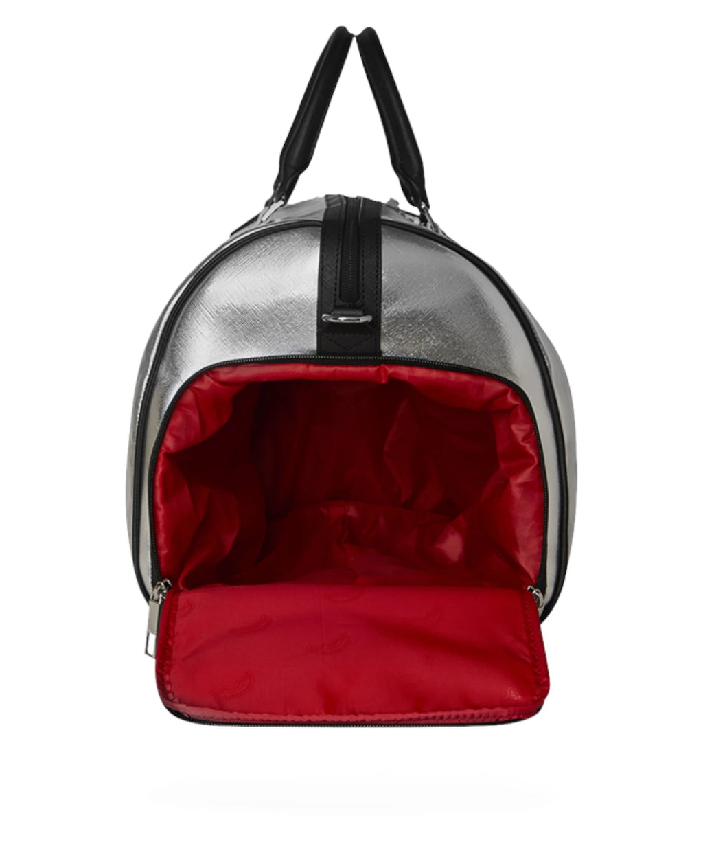 Sac de voyage Sprayground Silver Side Drip Black Check Large