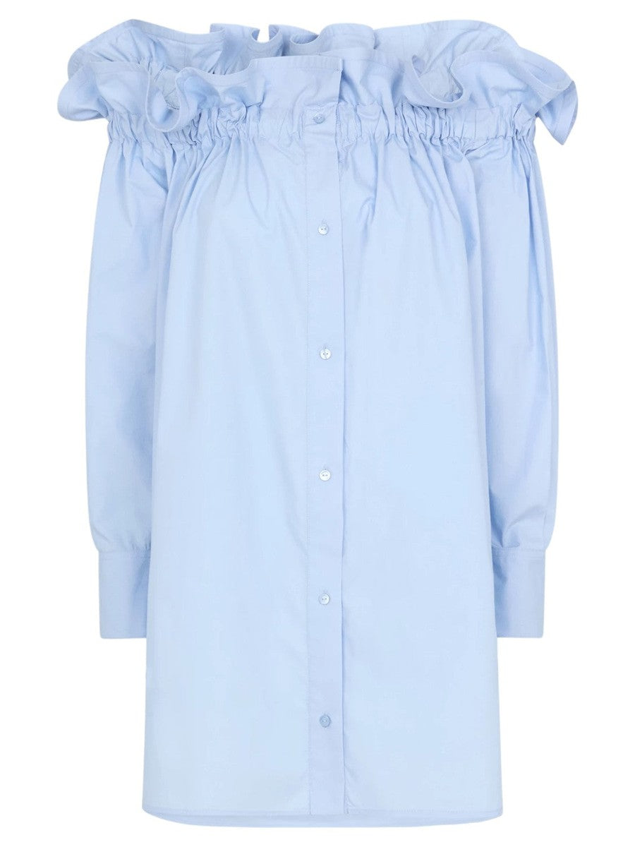 Abito corto in popeline-Dondup-Abiti-Vittorio Citro Boutique