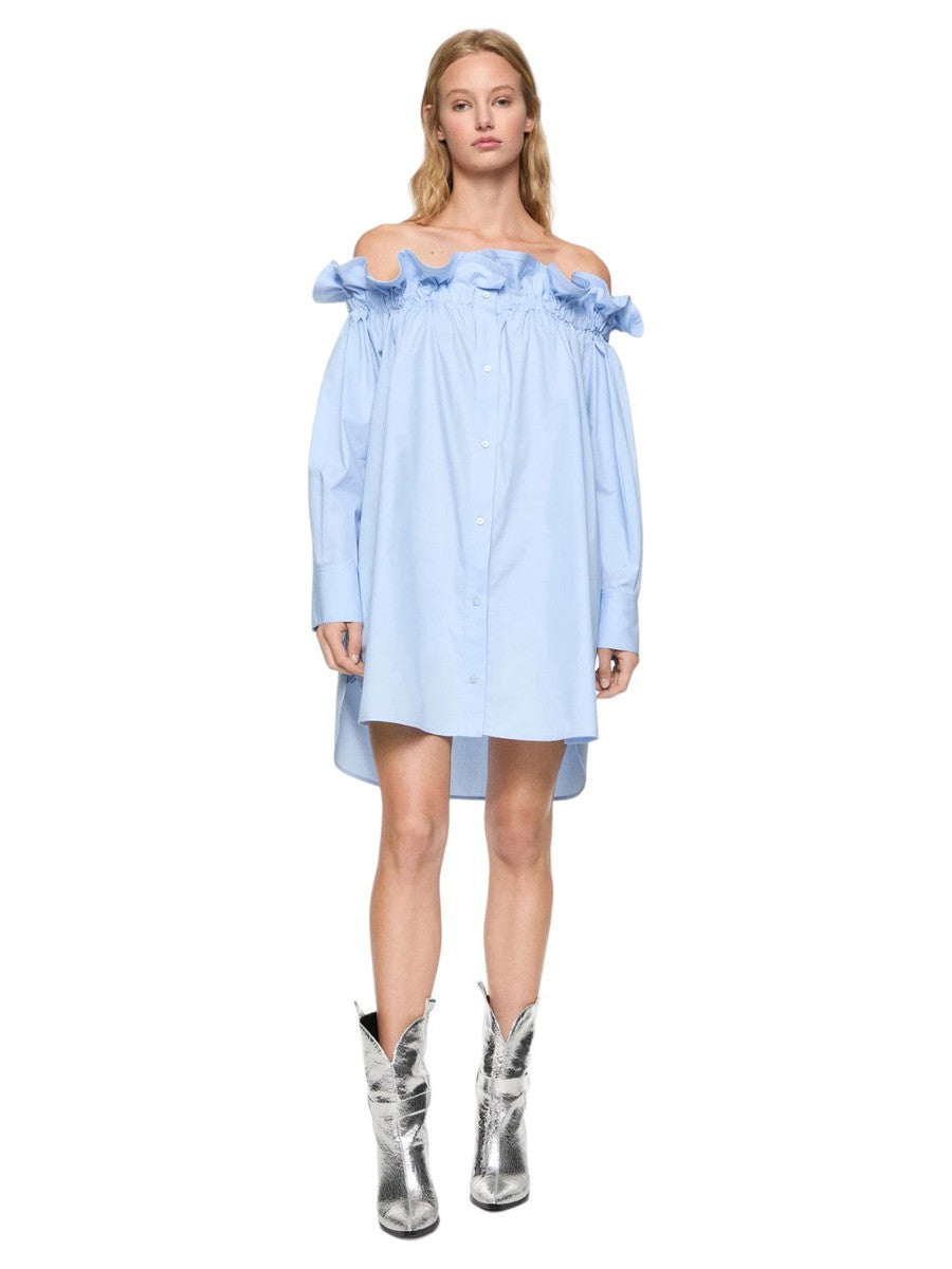 Abito corto in popeline-Dondup-Abiti-Vittorio Citro Boutique