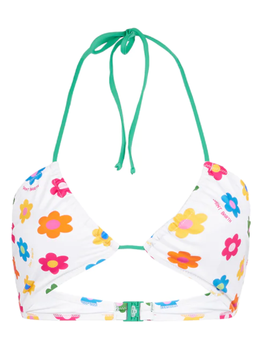 Dahlia checky a fiori-Costumi da bagno-Mc2 Saint Barth-Vittorio Citro Boutique