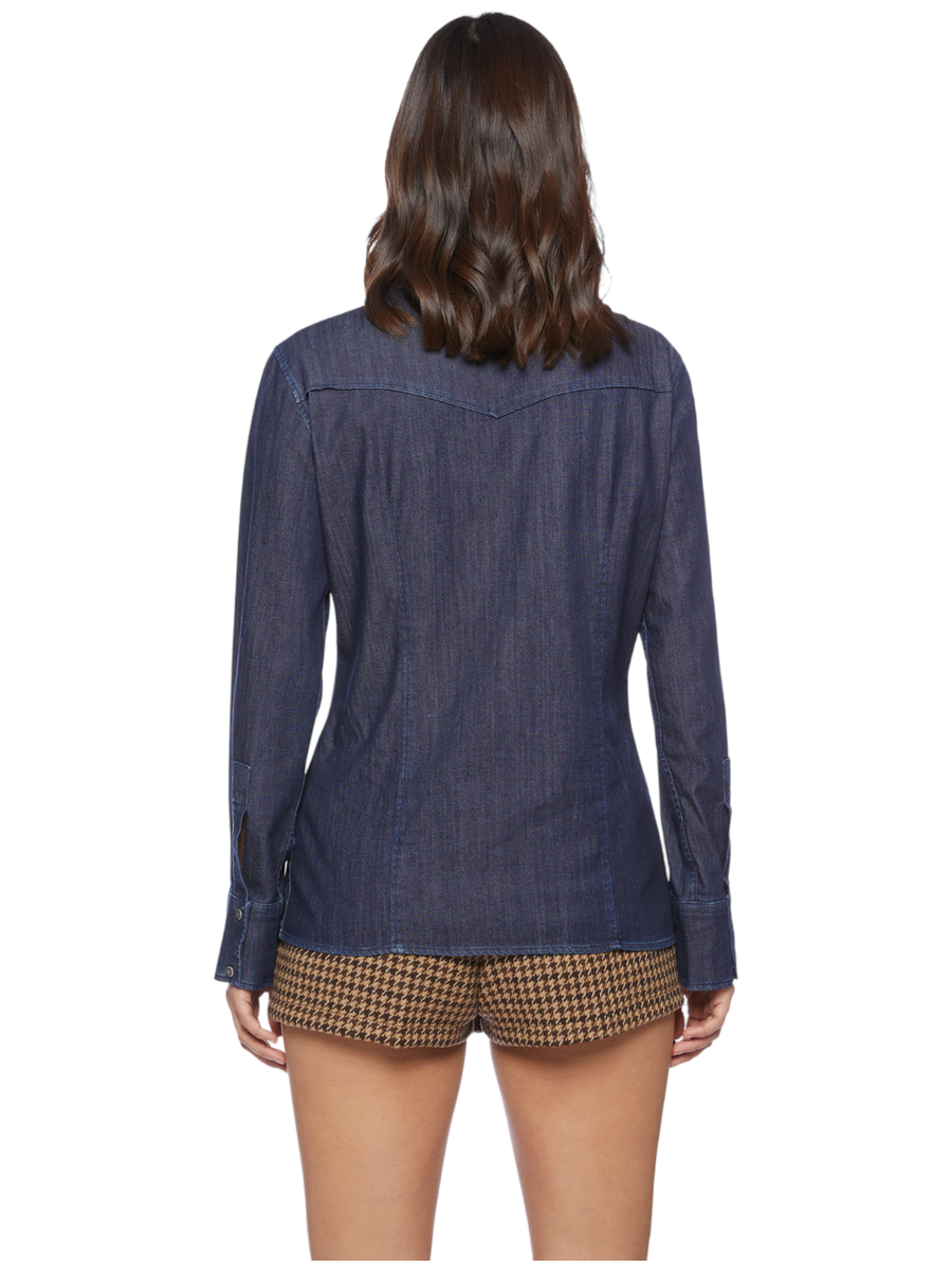 Camicia in denim-Dondup-Camicie-Vittorio Citro Boutique