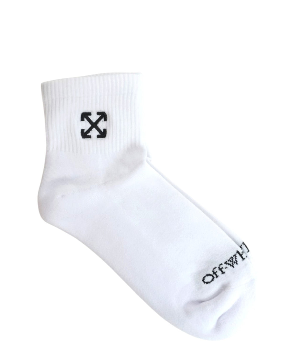 Chaussettes courtes Off White en coton avec logo brodé