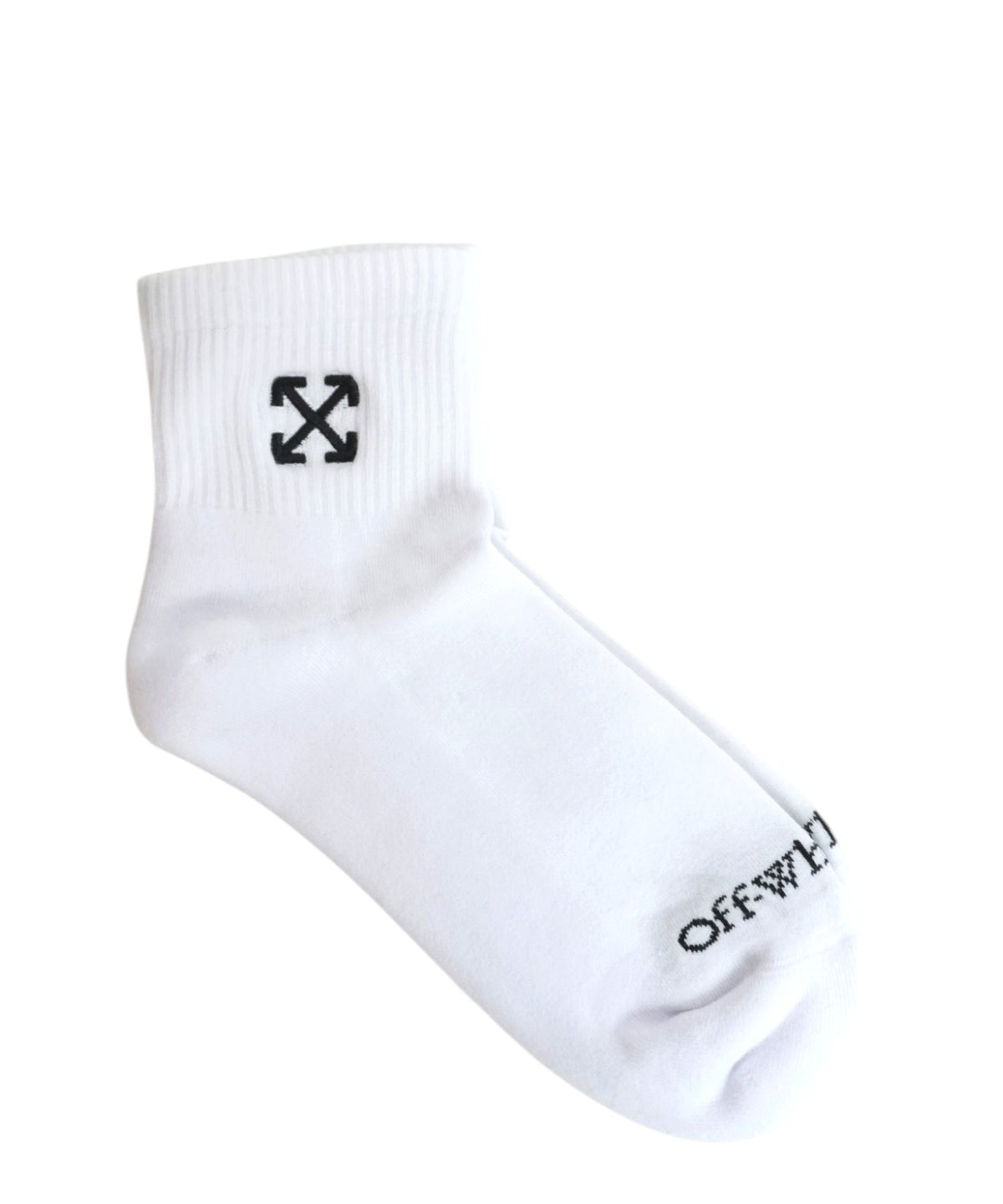 Chaussettes courtes Off White en coton avec logo brodé