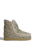 Bottines Mou à imprimé animalier avec finition shearling