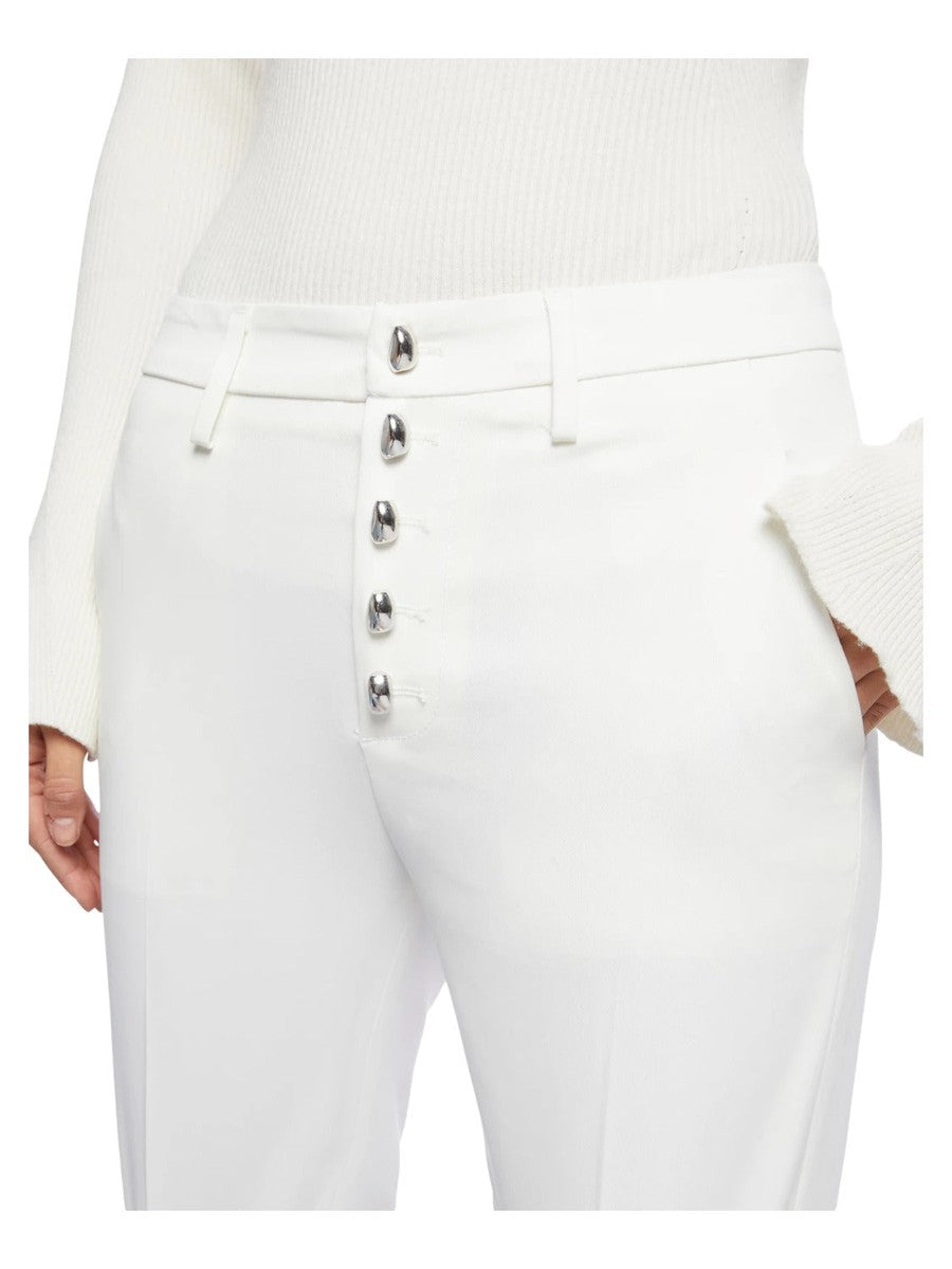 Pantaloni Carmen slim in cotone-Dondup-Pantaloni-Vittorio Citro Boutique