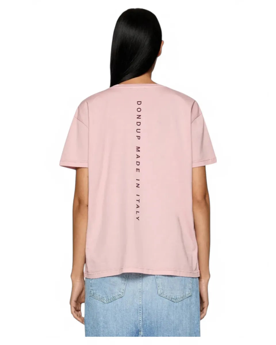 T-shirt Girocollo Regular in Jersey-Dondup-T-shirt-Vittorio Citro Boutique