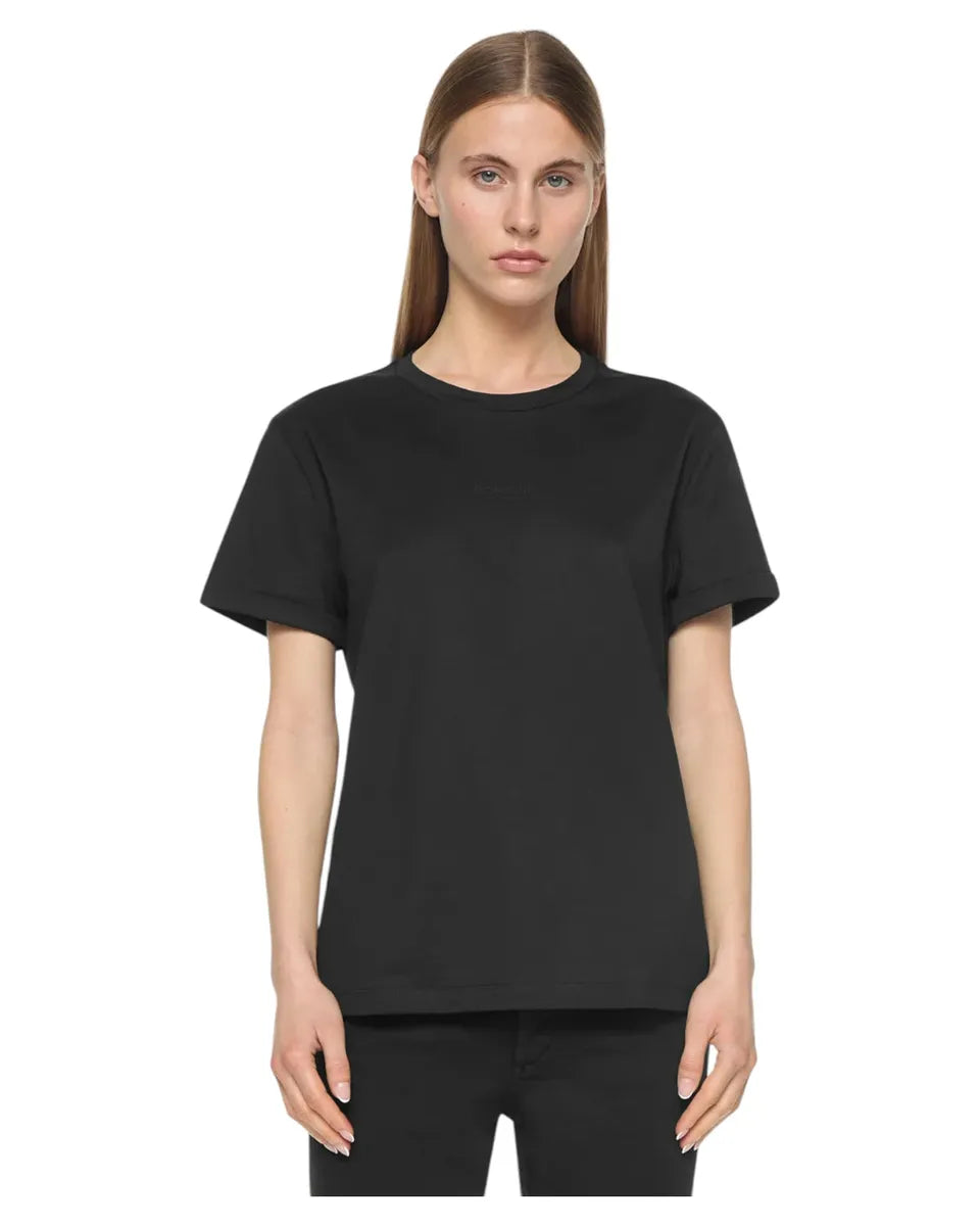 T-shirt in Jersey con Stampa Logo sul Petto-T-shirt-Dondup-Vittorio Citro Boutique