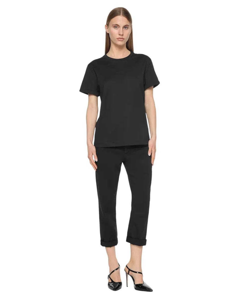 T-shirt in Jersey con Stampa Logo sul Petto-T-shirt-Dondup-Vittorio Citro Boutique