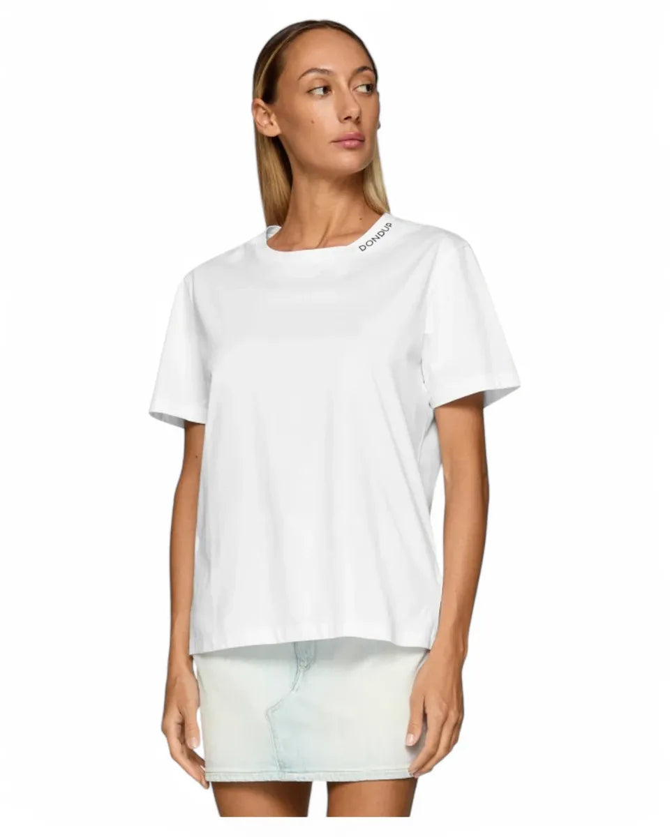 T-shirt Girocollo Regular in Jersey-Dondup-T-shirt-Vittorio Citro Boutique