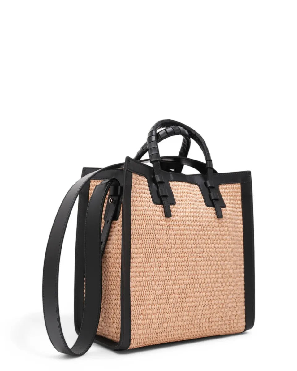 Borsa Casadei Beaurivage Mini Tote in Rafìa-Casadei-Borse a mano-Vittorio Citro Boutique