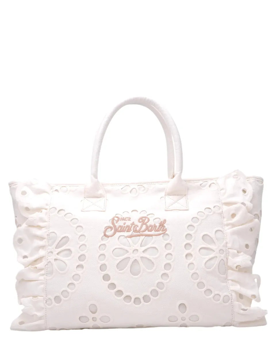 Borsa Vanity Volant in pizzo Sangallo-Mc2 Saint Barth-Borse a spalla-Vittorio Citro Boutique