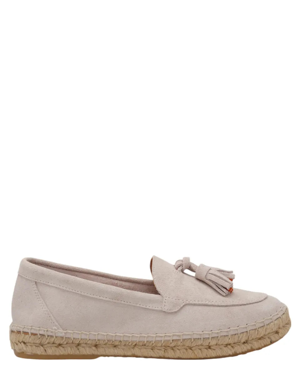 Mocassini Borlas artigianale in pelle e juta con campanellino-ABARCA-Mocassini-Vittorio Citro Boutique