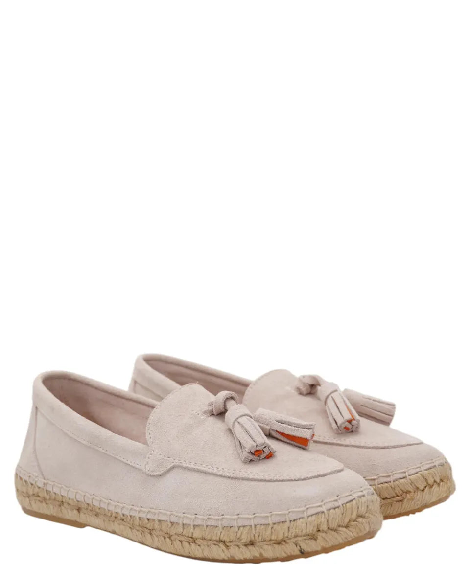 Mocassini Borlas artigianale in pelle e juta con campanellino-ABARCA-Mocassini-Vittorio Citro Boutique