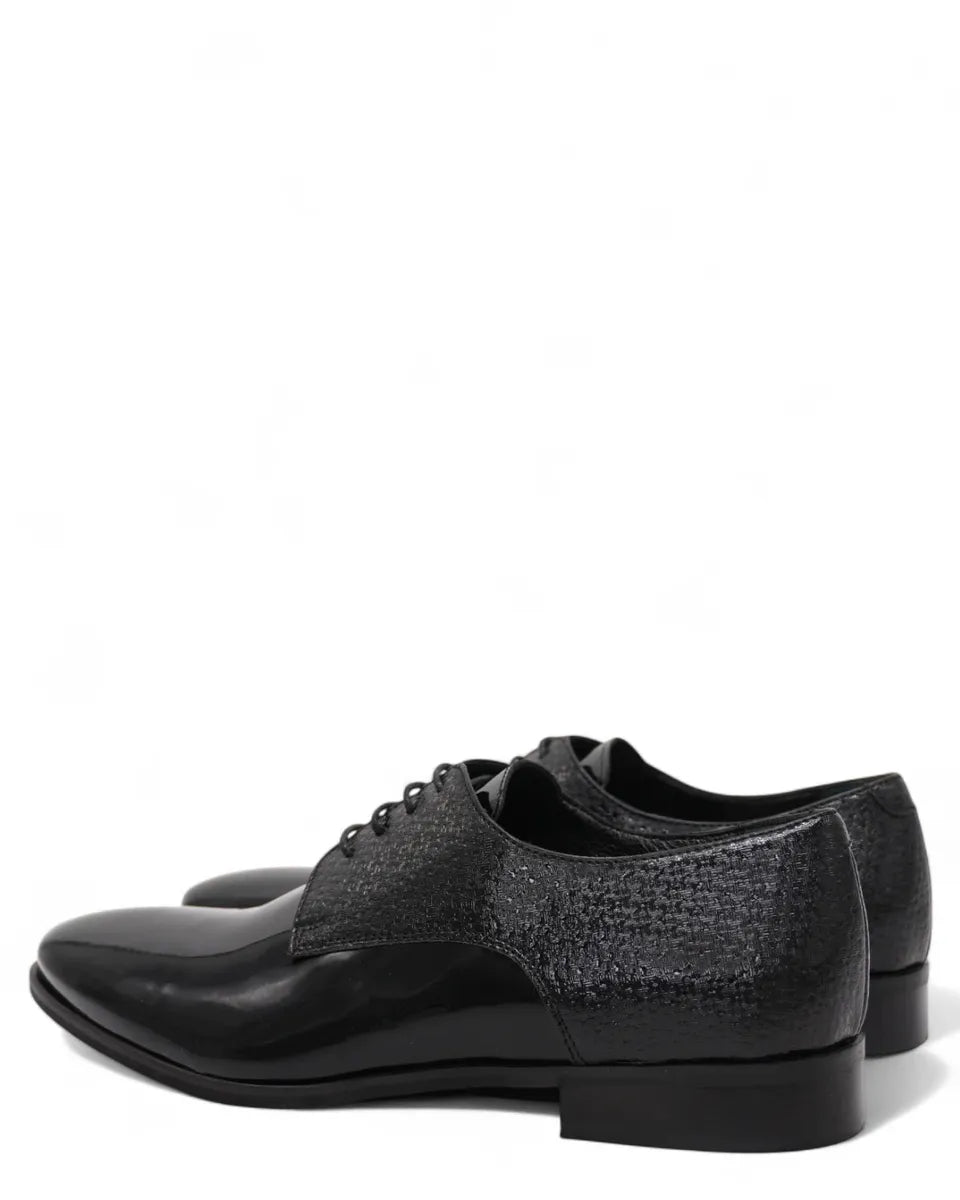 Scarpe Nero Armenia con Tomaia Lucida-CARLO PIGNATELLI-Stringate-Vittorio Citro Boutique