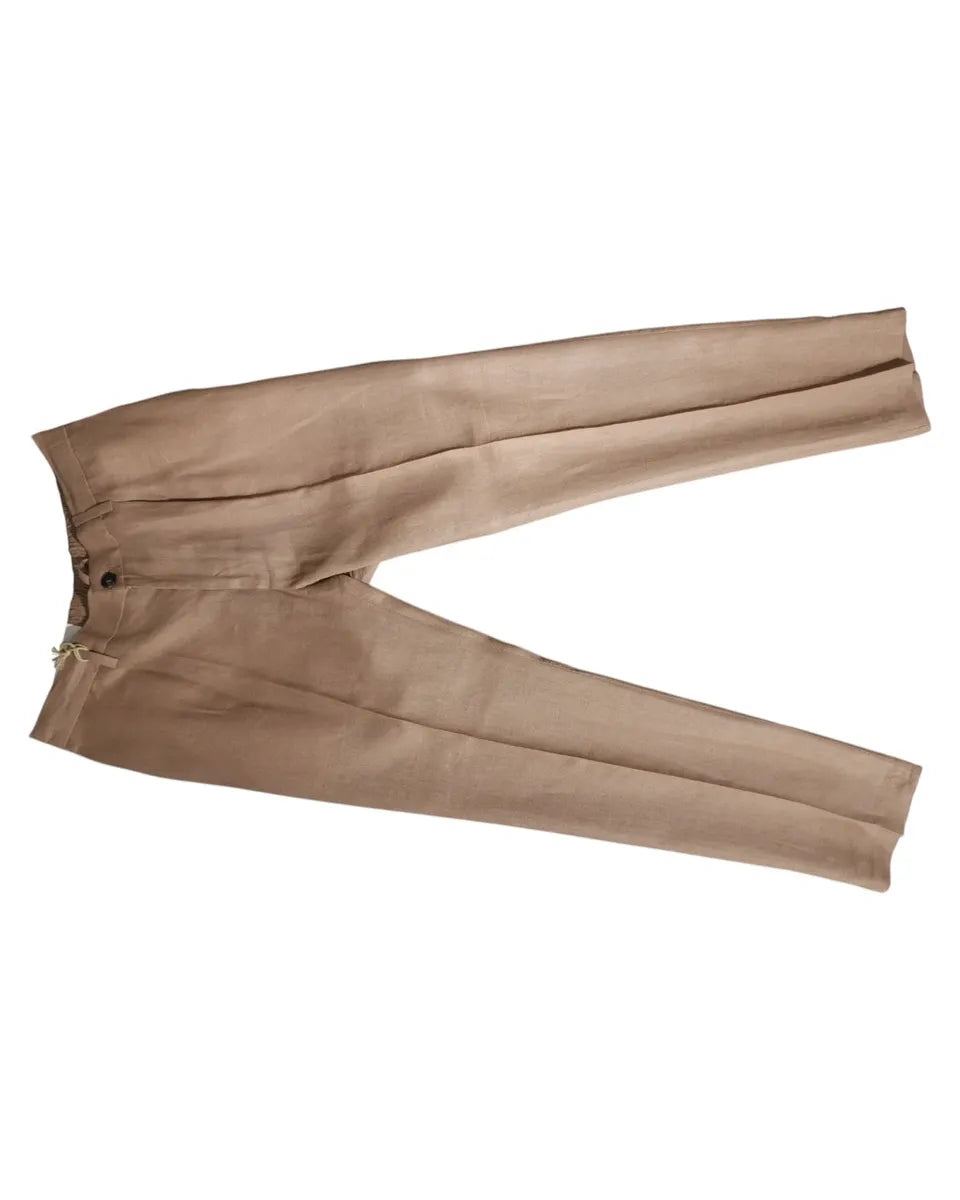 Pantaloni Denny in Lino Made in Italy-Michael Coal-Pantaloni-Vittorio Citro Boutique