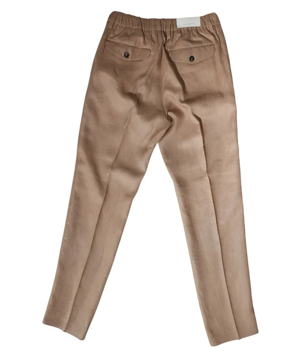 Pantaloni Denny in Lino Made in Italy-Michael Coal-Pantaloni-Vittorio Citro Boutique