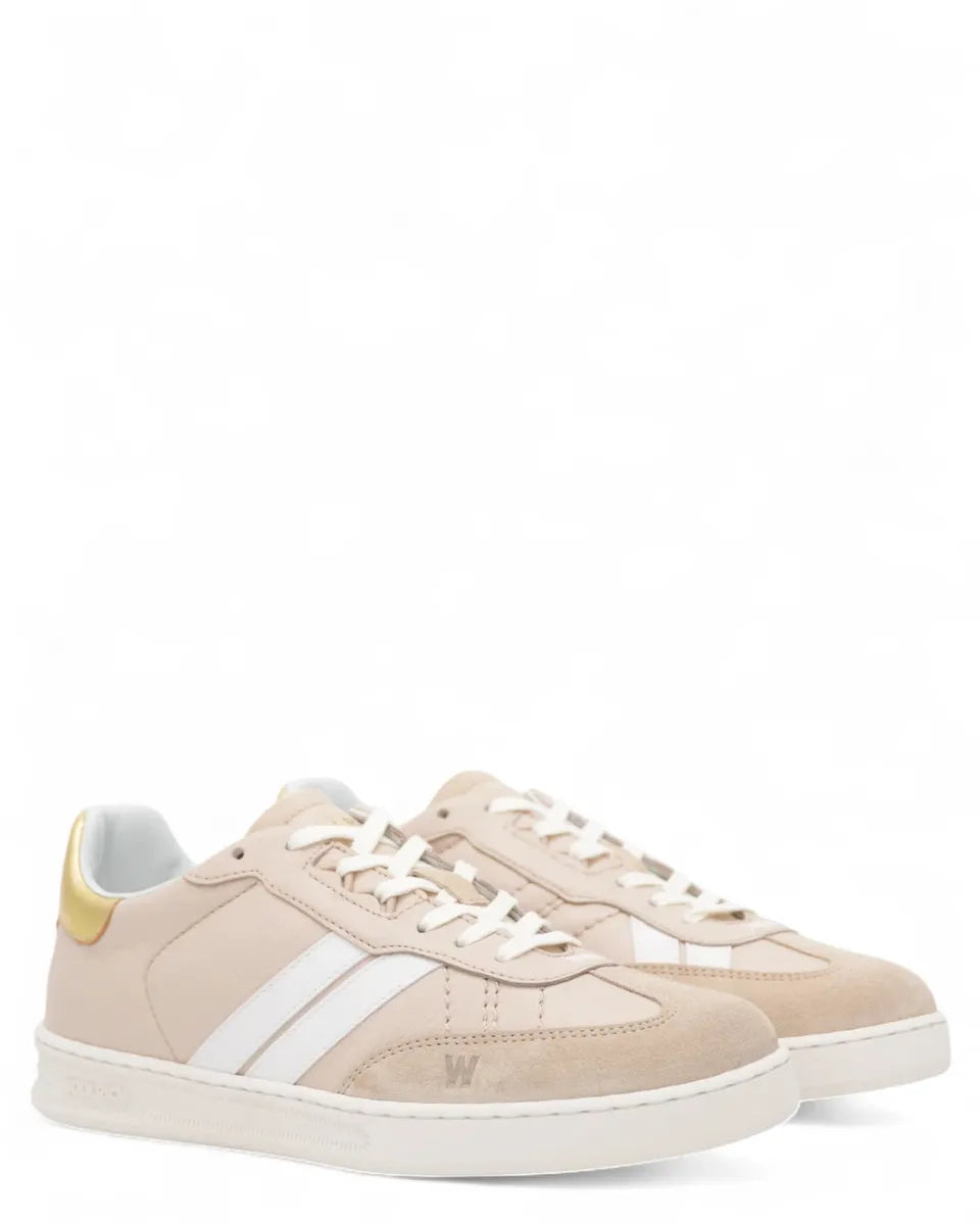 Sneakers Beige in Camoscio e Seta-Woolrich-Sneakers-Vittorio Citro Boutique