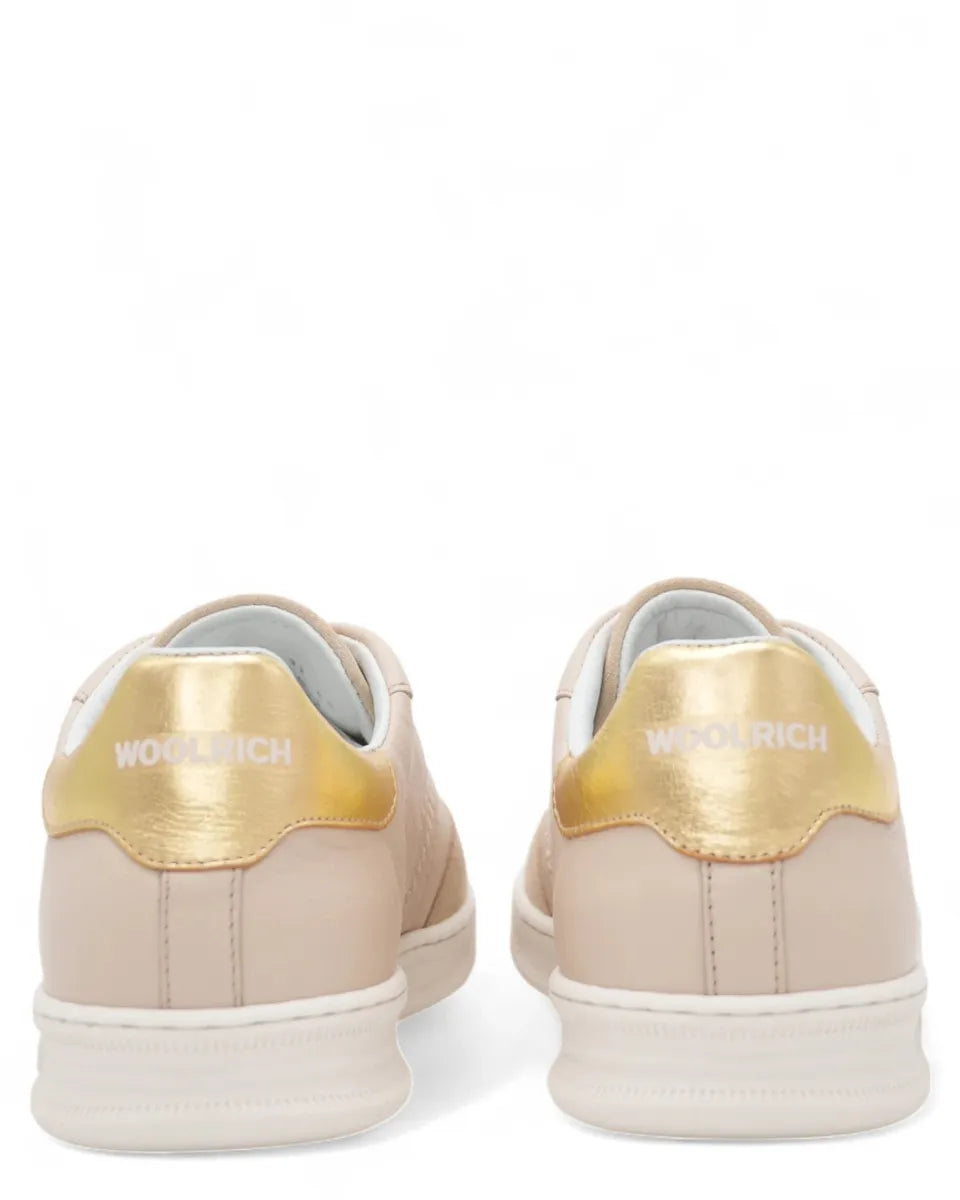 Sneakers Beige in Camoscio e Seta-Woolrich-Sneakers-Vittorio Citro Boutique