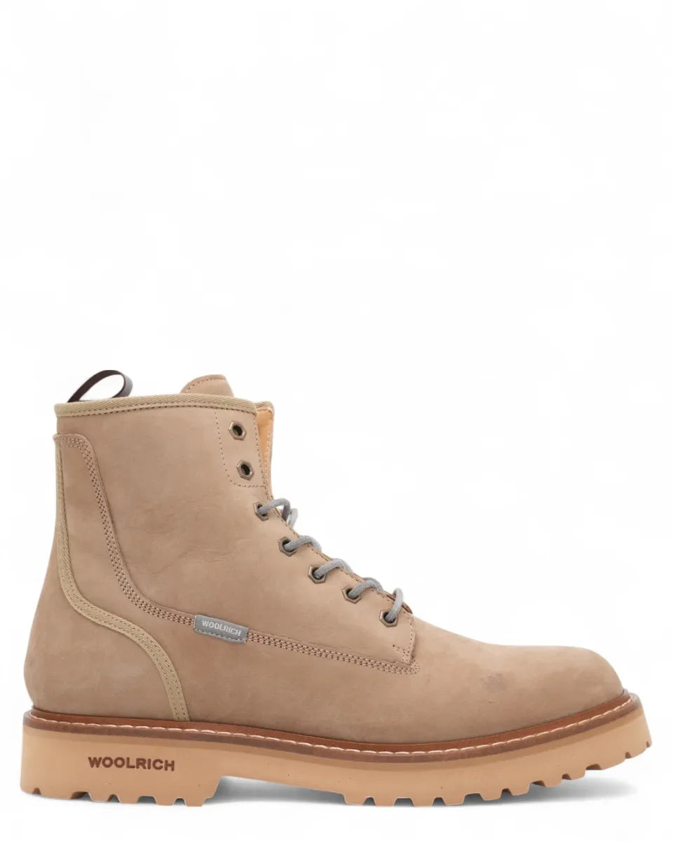 Scarponcini in Nabuk Taupe-Woolrich-Stivali-Vittorio Citro Boutique