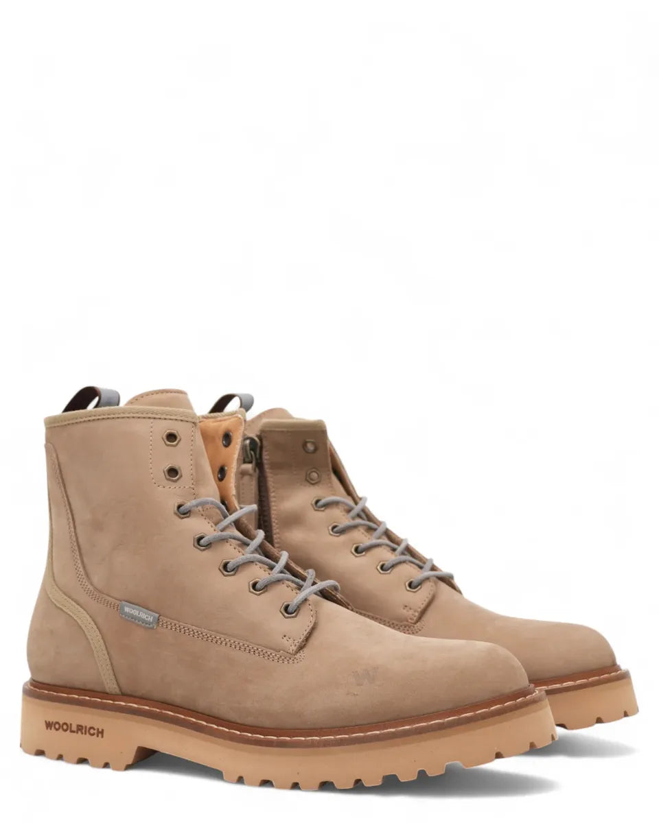 Scarponcini in Nabuk Taupe-Woolrich-Stivali-Vittorio Citro Boutique