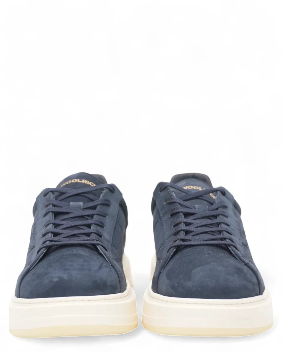Sneakers Arrow in Nabuk Abrasivato Blu-Woolrich-Sneakers-Vittorio Citro Boutique