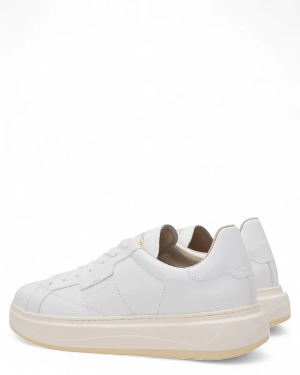 Sneakers Woolrich Arrow in Pelle Abrasivata Bianca-Woolrich-Sneakers-Vittorio Citro Boutique
