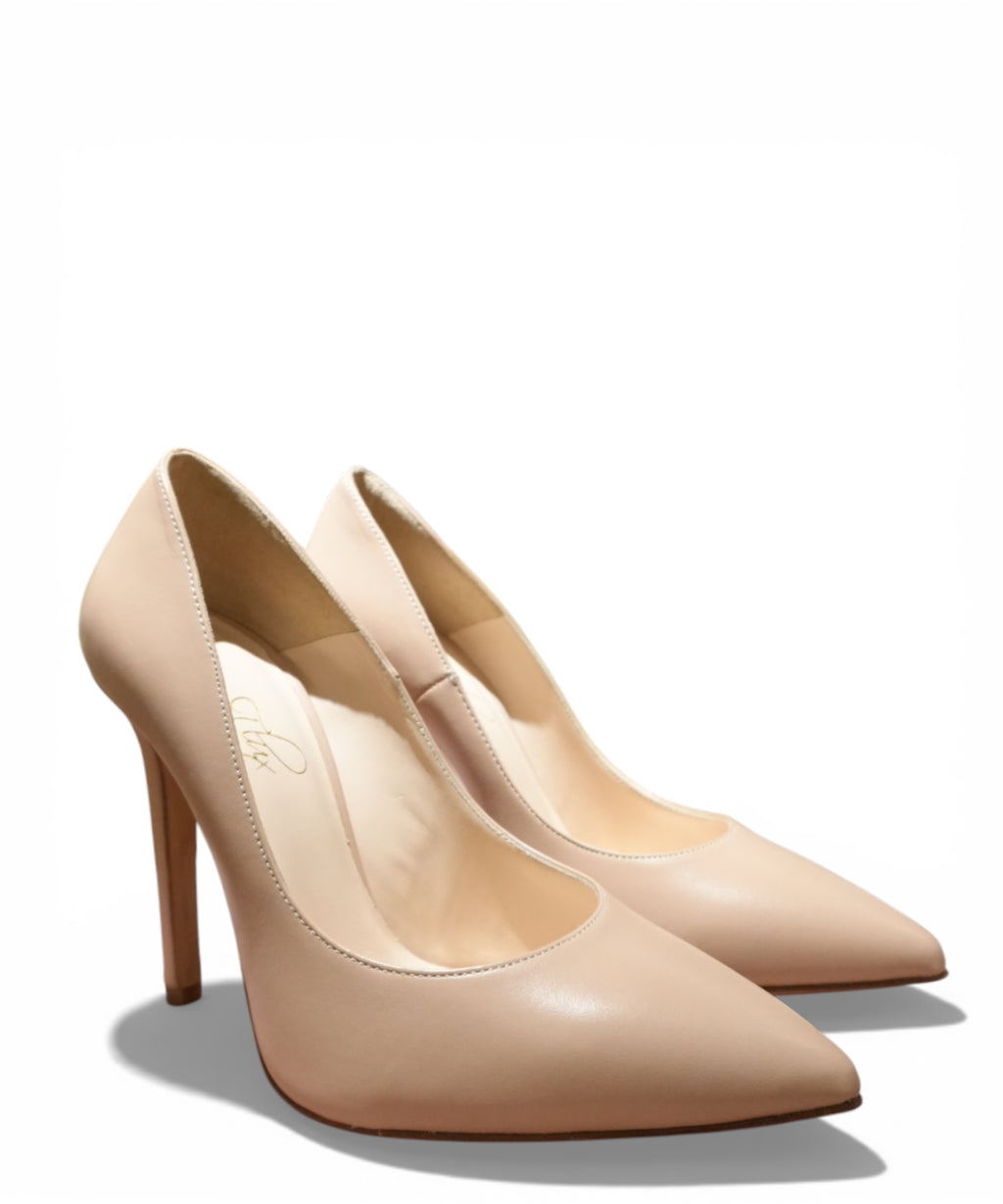 Escarpins femme en cuir nappa Giusy Flux talon 9 cm