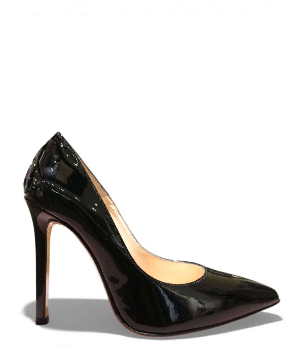 Escarpin femme cuir verni talon 9 cm Giusy Flux