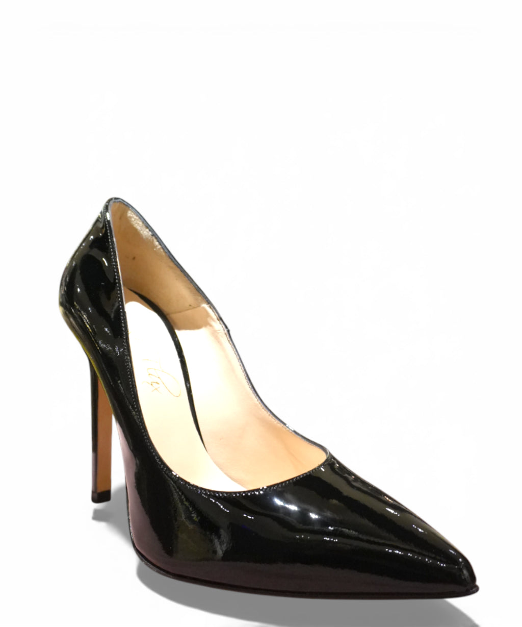 Escarpin femme cuir verni talon 9 cm Giusy Flux