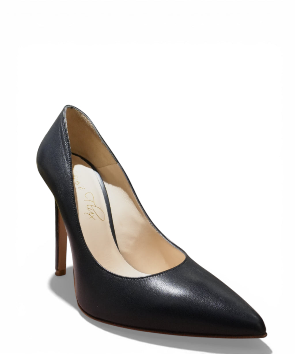 Escarpins Giusy Flux en cuir nappa pour femme, talon 9 cm