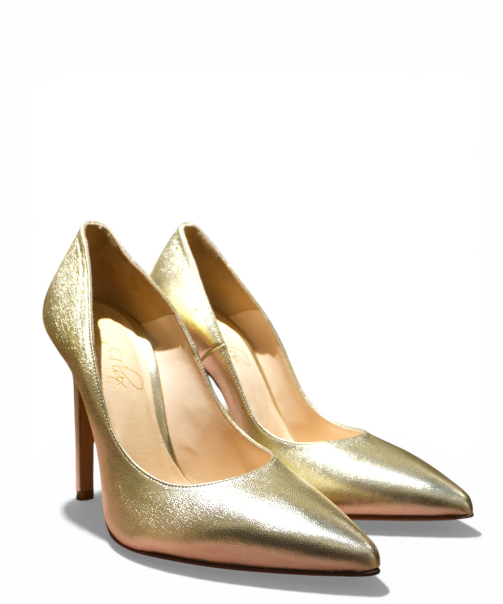 Escarpin Femme Cuir Laminé Giusy Flux
