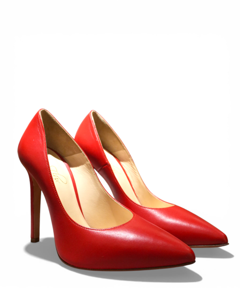Escarpin Giusy Flux en cuir nappa - Talon 9 cm