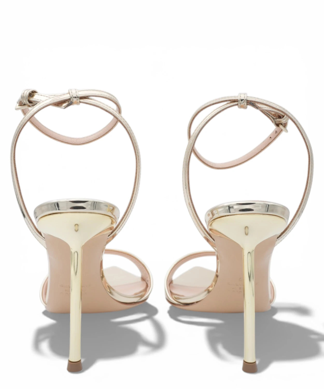 Sandali Platino Specchiato Ninalilou con Cinturino