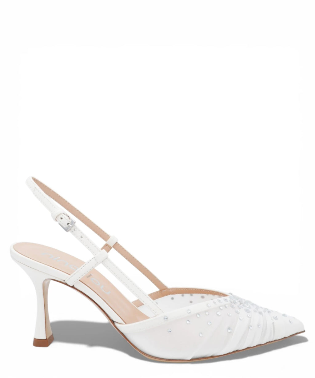 Escarpin slingback Amy 757C avec strass pour cérémonie