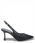 Décolleté Slingback Ninalilou Amy 757C in Nappa Nera