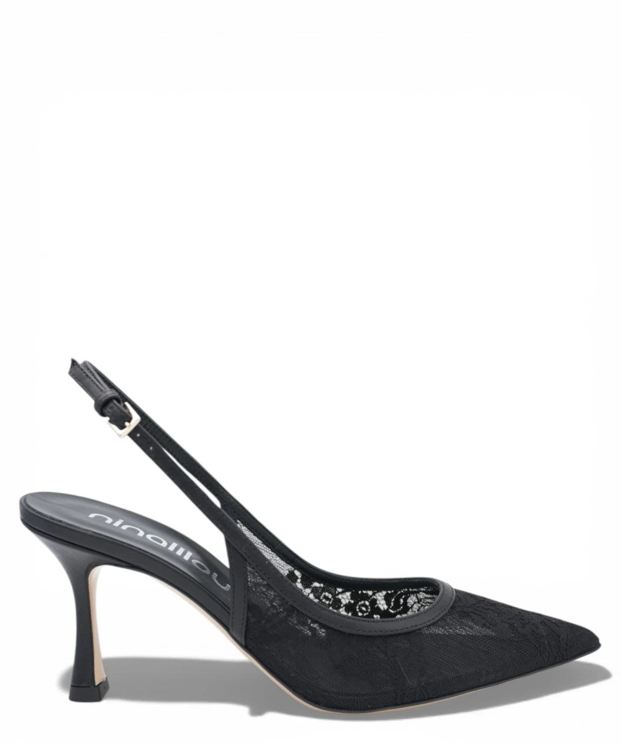 Décolleté Slingback Ninalilou Amy 757C in Nappa Nera