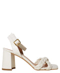 Sandales femme talon large 70 mm avec brides tressées