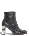Bottines femme Chie Mihara en cuir noir brillant