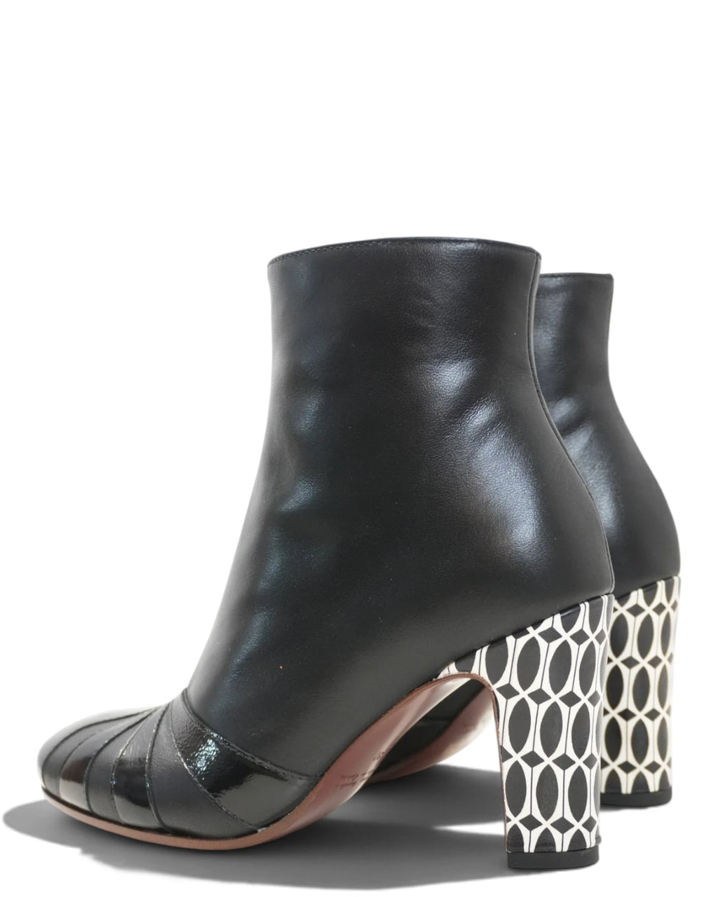 Bottines femme Chie Mihara en cuir noir brillant