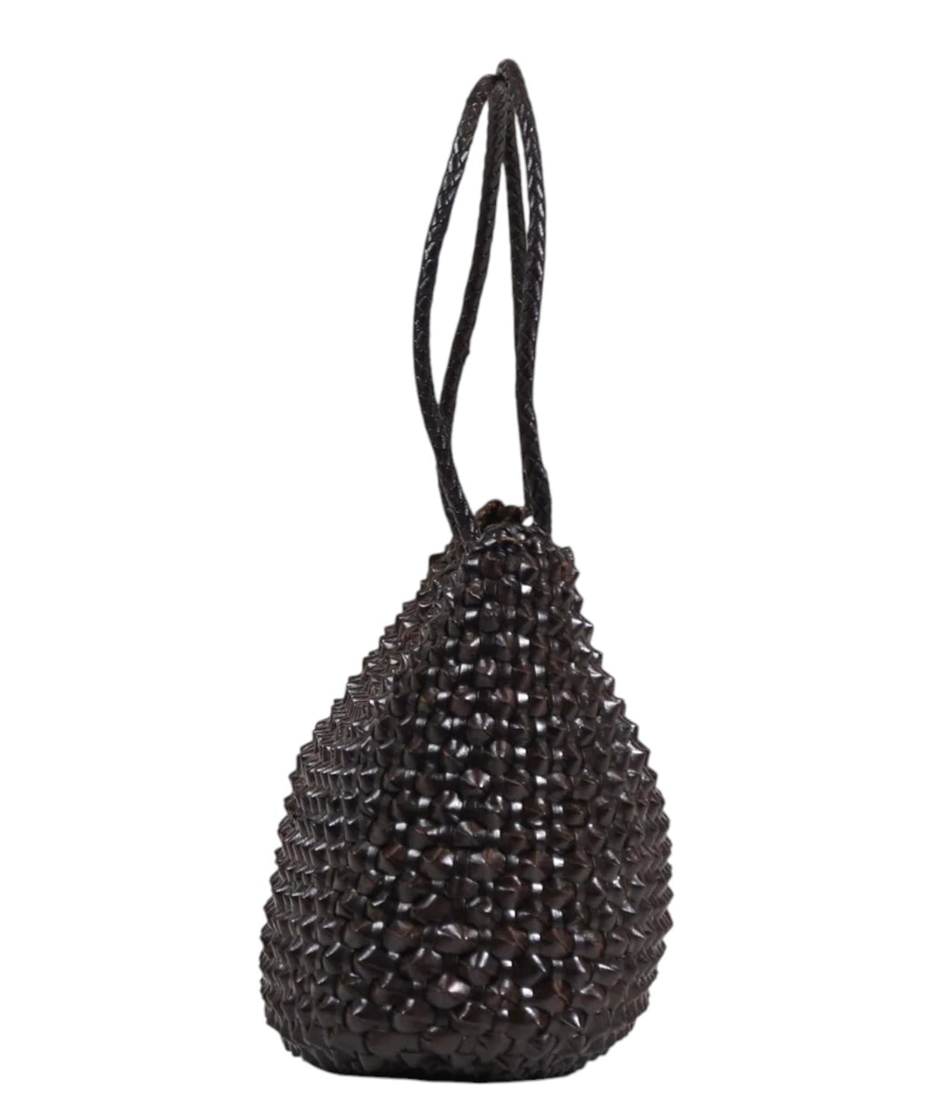 Borsa in Pelle Intrecciata a Mano Santa Croce Cactus