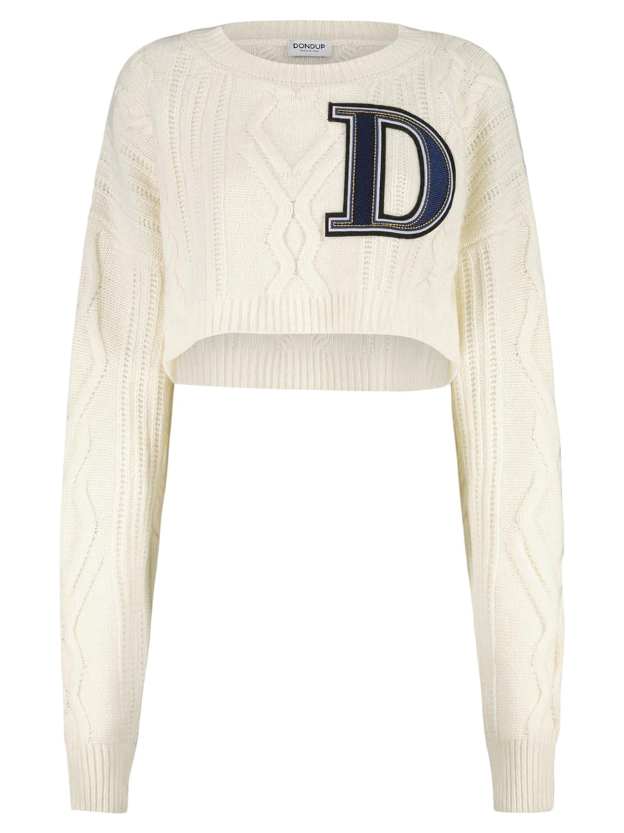 Pullover girocollo crop-Dondup-Maglieria-Vittorio Citro Boutique
