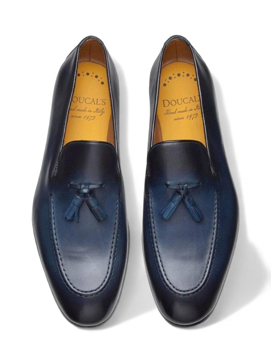 Mocassini in Pelle con Nappine-Mocassini-Doucal'S-Vittorio Citro Boutique