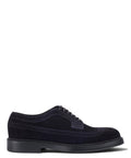 Stringata Derby in Suede di Vitello Elegante