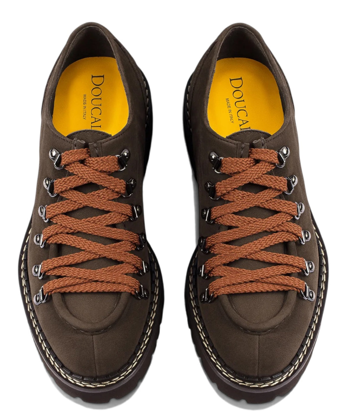 Chaussures à lacets Homme en daim avec crochets