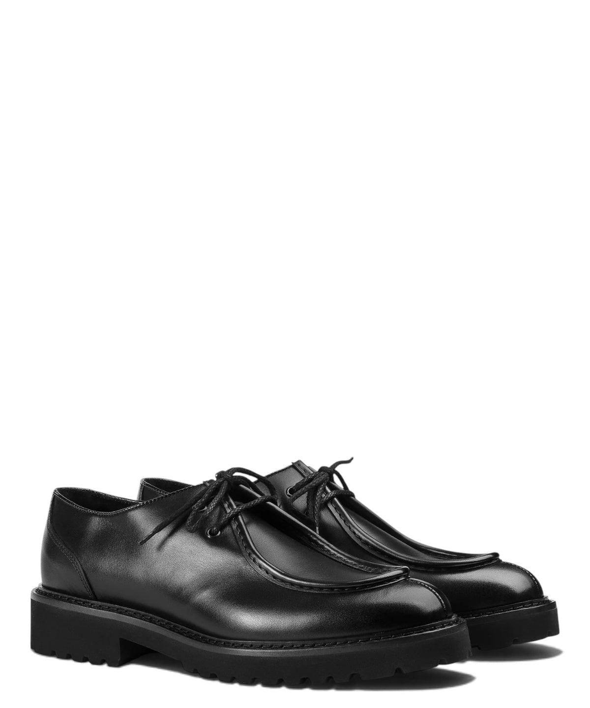Chaussures à lacets Homme à deux œillets en cuir
